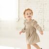 Girls * | Cheapest Girls Mabel & Honey Cinnamon Oatmeal Knit Dress