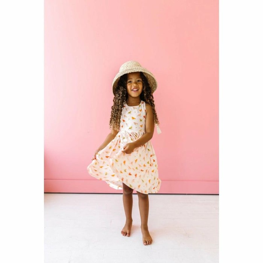 Girls * | Buy Girls Ollie Jay Summer Chicken Dress