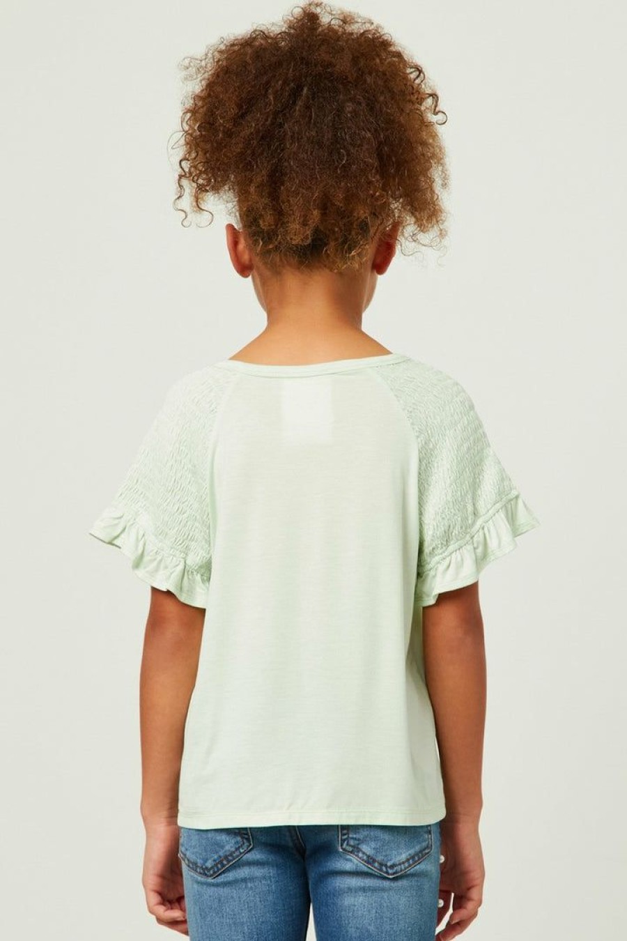 Tween * | Cheapest Tween Hayden Smocked Shoulder Top