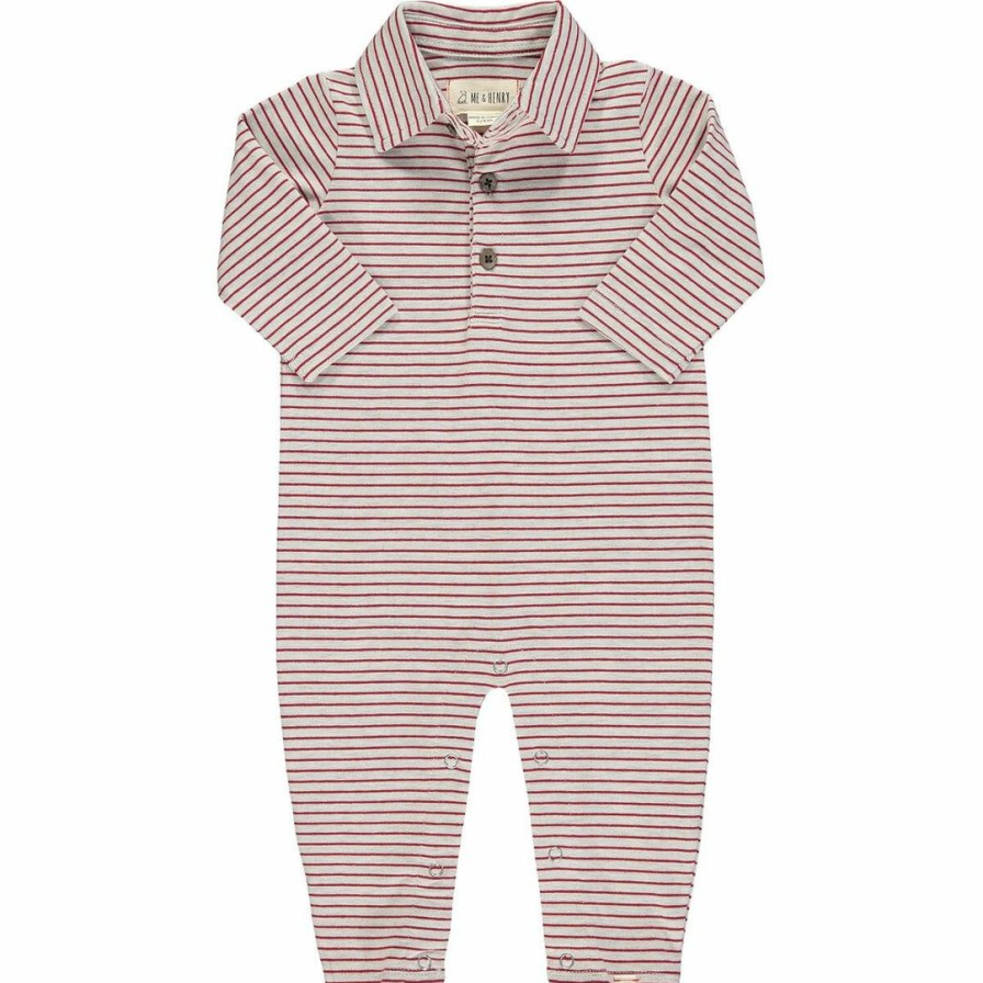 Boys * | Best Reviews Of Boys Me & Henry Kingston Stripe Romper