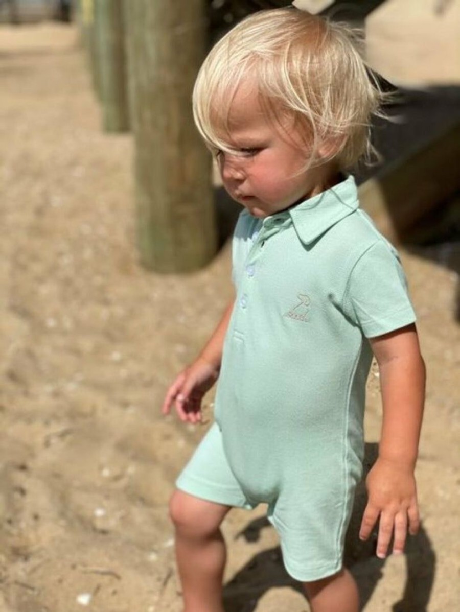 Boys * | Flash Sale Boys Me & Henry Drift Polo Romper