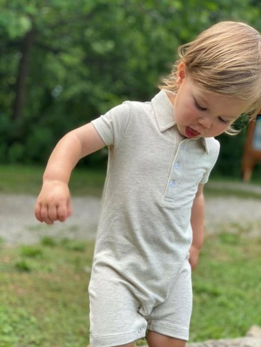 Boys * | Flash Sale Boys Me & Henry Drift Polo Romper