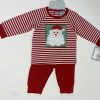 Boys * | Hot Sale Boys Three Sisters Santa Face Pant Set