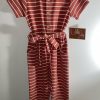 Girls * | Discount Girls Millie Jay Ivey Mauve Stripe Romper