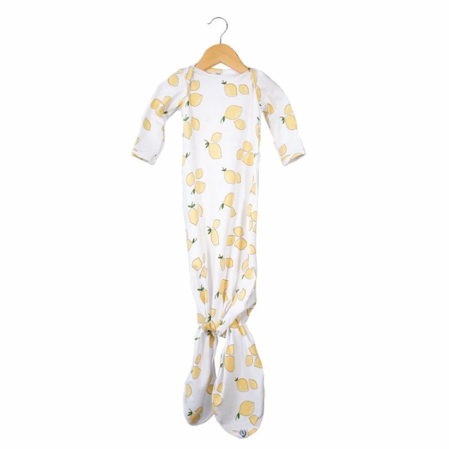 Baby Clothes * | Best Reviews Of Boys Over Company Printed Noda Knotted Gown