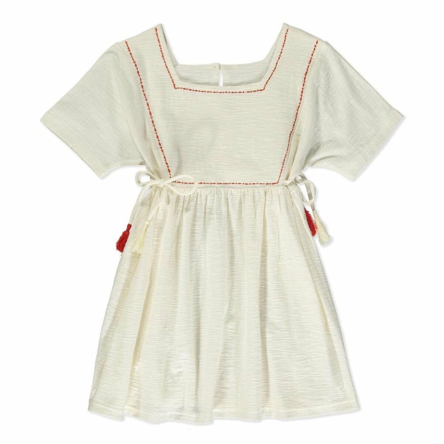 Girls * | Buy Poppet & Fox Chelsea Angel Sleeve Dress