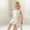 Girls * | Top 10 Girls Mabel & Honey Vivienne White Gauze Romper