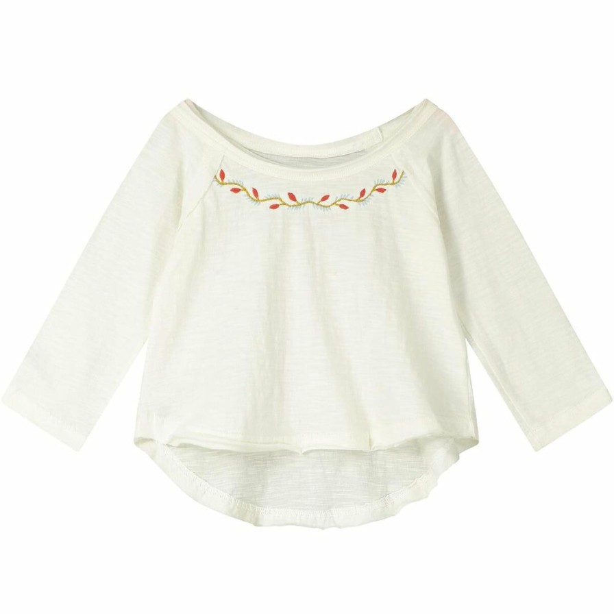 Girls * | Deals Girls Poppet & Fox Zion Boatneck Tee