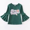 Girls * | Coupon Honeydew Merry Christmas Green Flare Top