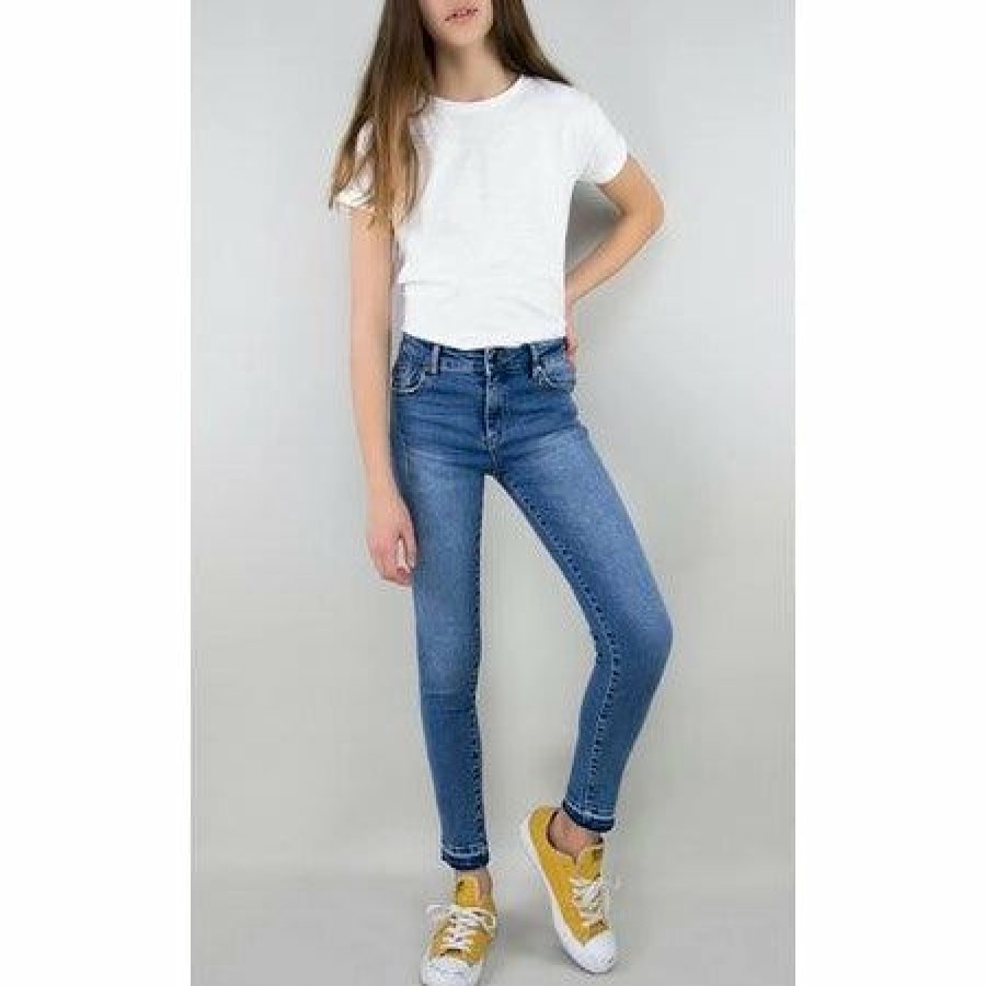 Girls * | Buy Tractr Nina High Rise Ankle Jean Girls