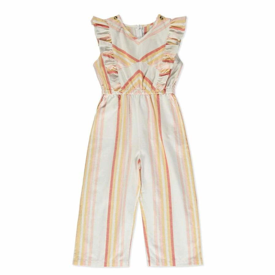 Girls * | Brand New Poppet & Fox Chelsea Ruffle Jumpsuit