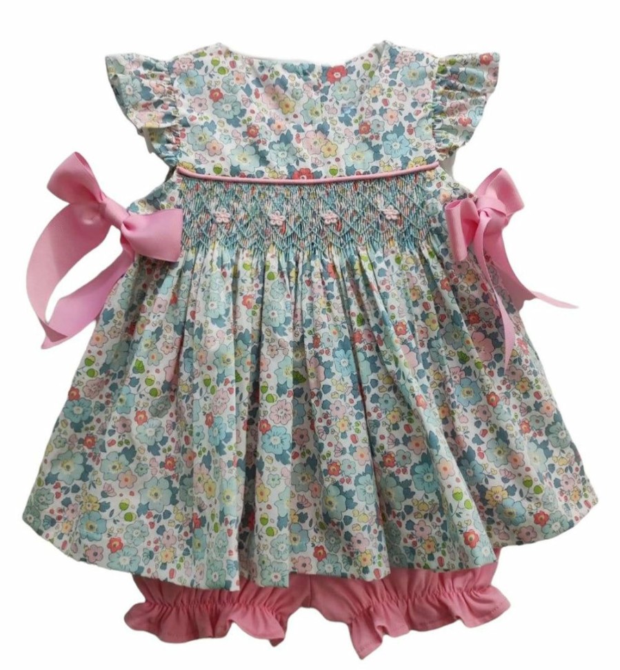 Girls * | Outlet Whoopsie Daisy Three Sisters Flower Festival Geo Bloomer Set