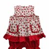 Girls * | Budget Three Sisters Strawberry Fields Bloomer Set