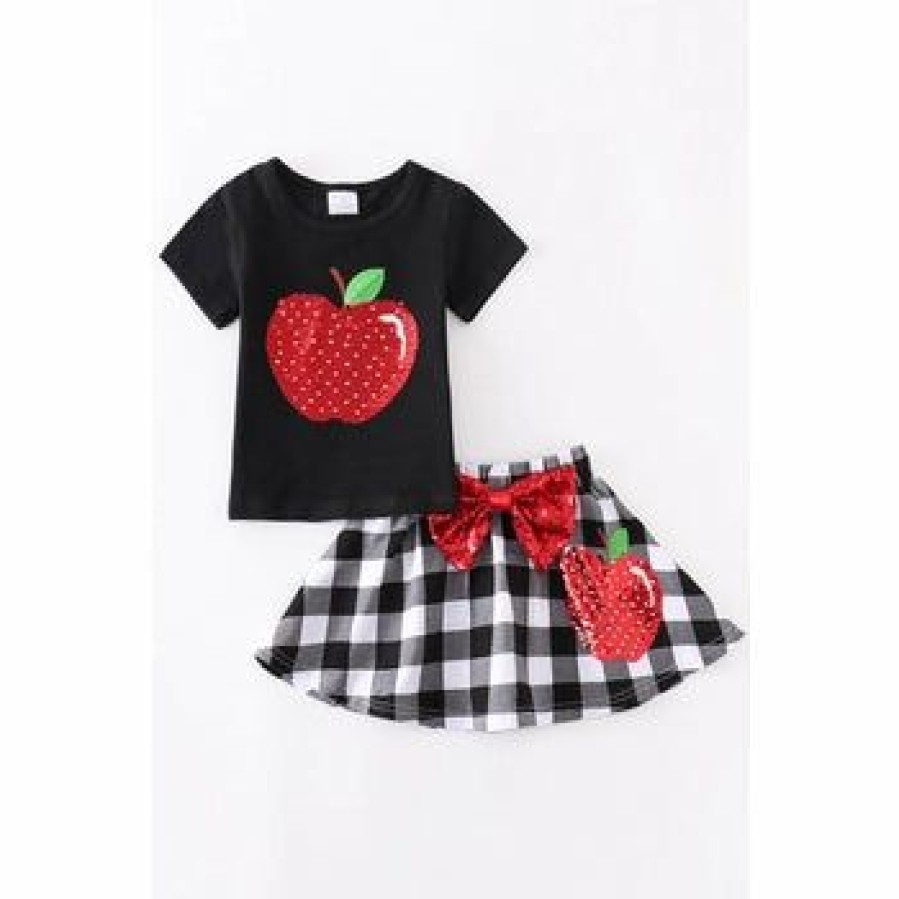 Girls * | Best Deal Honeydew Back To School Sequin Skirt Set Girls