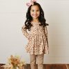 Girls * | Outlet Girls Serendipity Spotted Leopard Tunic & Legging