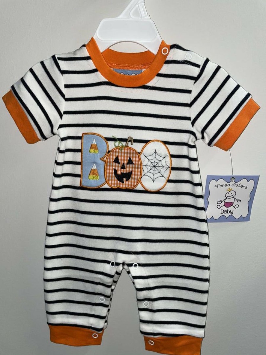 Boys * | Cheapest Three Sisters Boo Boys Romper