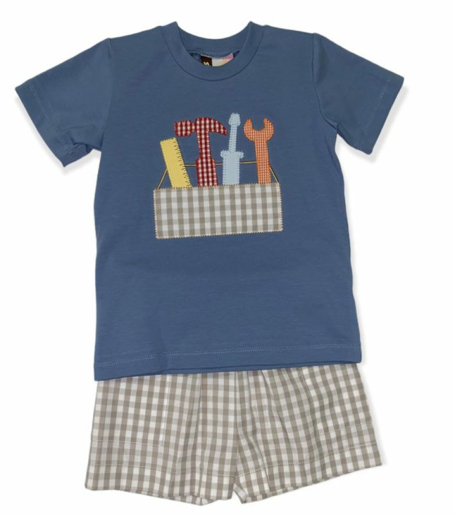 Boys * | Best Sale Banana Split Toolbox Short Set