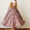 Girls * | Cheapest Swoon Baby Wisteria Plum Ditsy Floral Dainty Dress