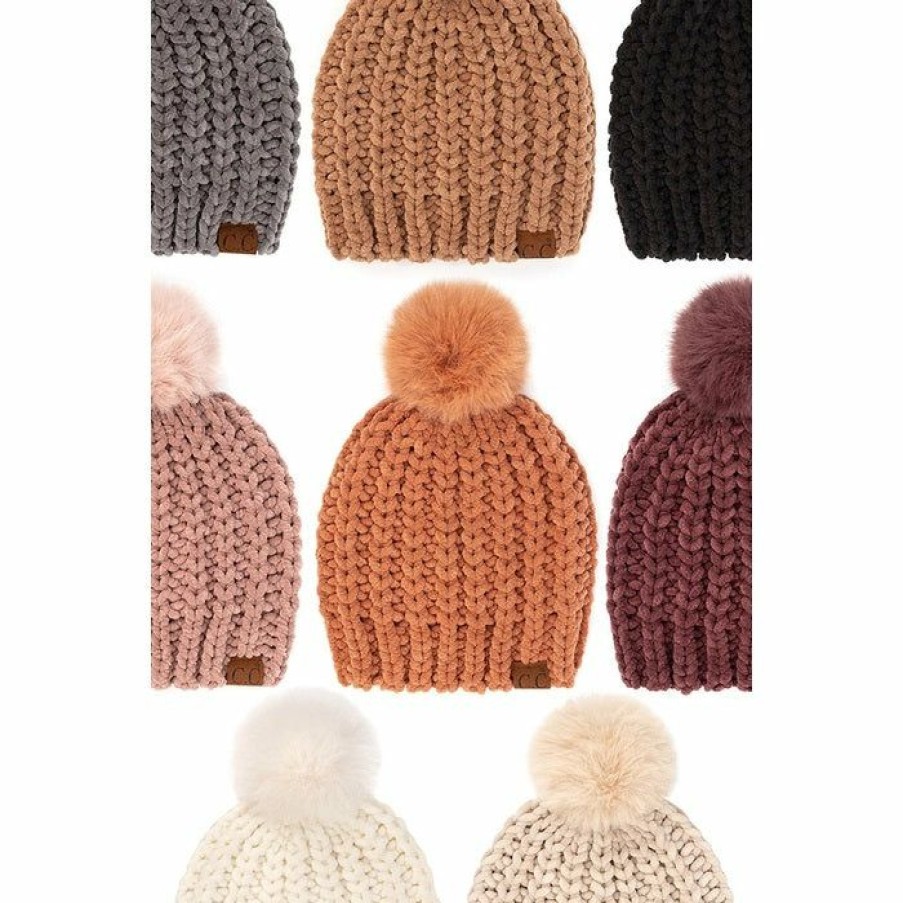 Tween * | Cheap Tween Cc Soft Chenille Chunky Pom Hat