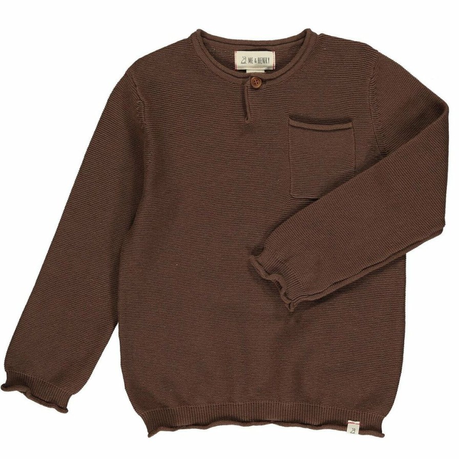 Boys * | New Me & Henry Dayton Pocket Sweater Boys