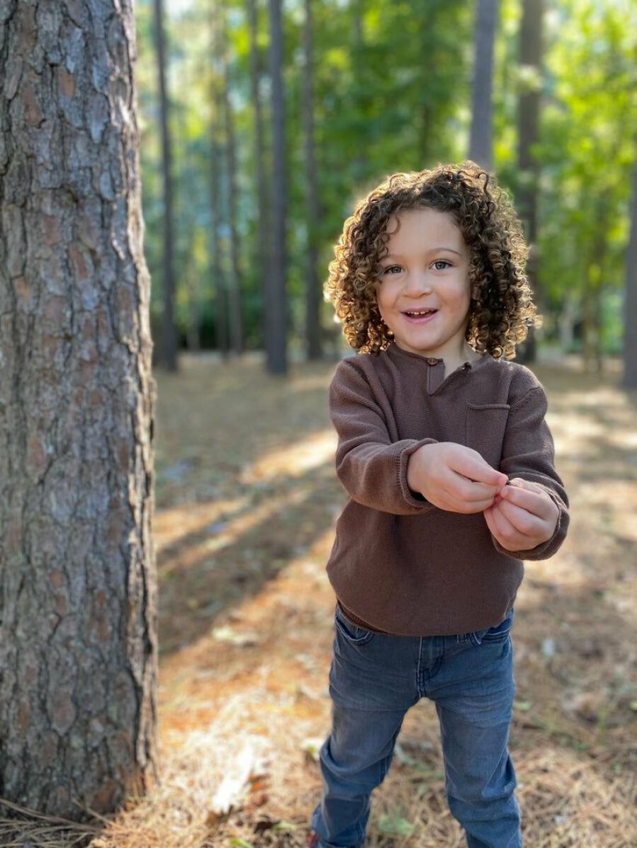 Boys * | New Me & Henry Dayton Pocket Sweater Boys