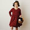 Girls * | Best Pirce Swoon Baby Charming Crimson Prim Dottie Pocket Dress