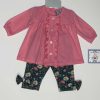 Baby Clothes * | Discount Baby Clothes Three Sisters Demi Pink Floral Pant Set