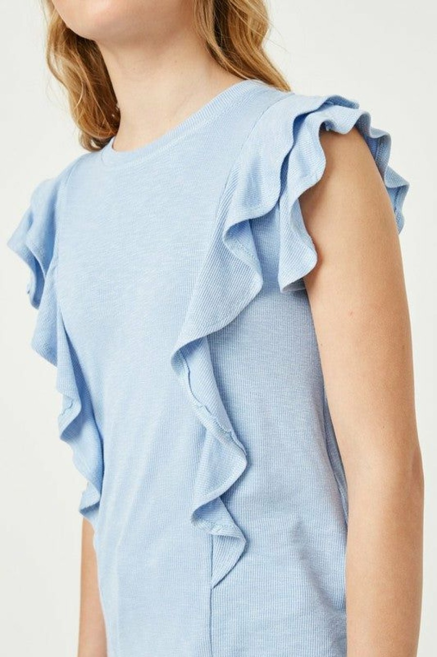 Tween * | Hot Sale Tween Hayden Layered Ruffle Tank Top