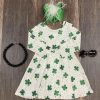 Girls * | Hot Sale Honeydew Clover Dress