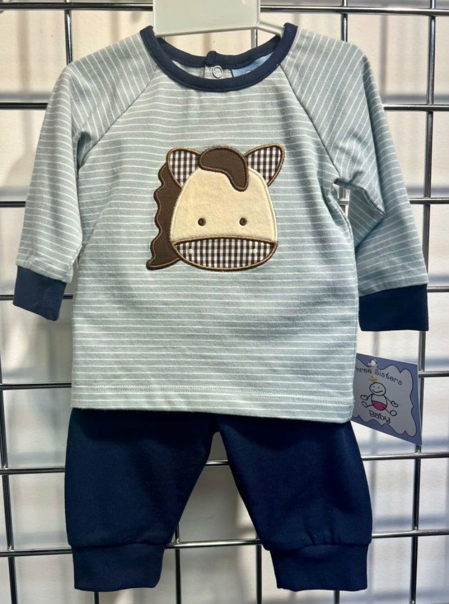 Boys * | Brand New Three Sisters Boys Horse Pant Set